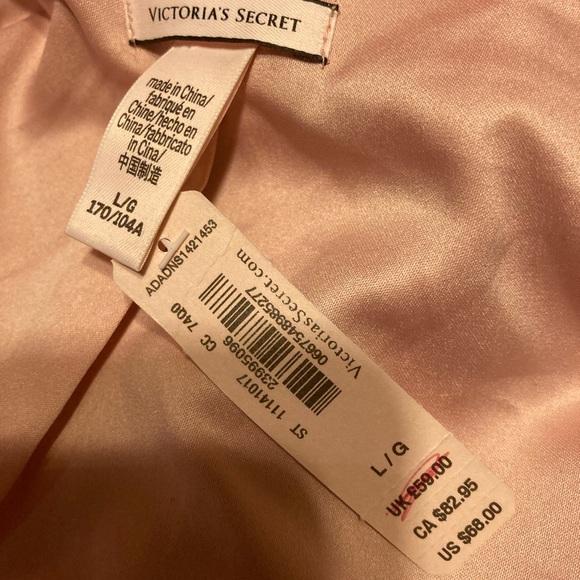 Victoria's Secret Silk Red Robe NWT Size L - Picture 6 of 8